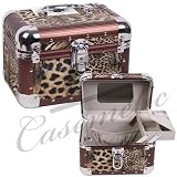 Leopard Print Jewelry / Cosmetic Case Color: Brown
