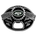 NY Jets Bottle Opener Tailgater Belt Buckle