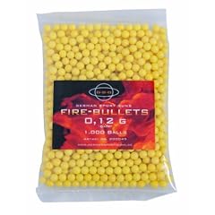 Gamo Softair GSG Firebullets 0,12 g BB's hochwertige Softairmunition 1.000 St�ck Kal. 6mm, gelb, 200049