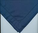 Hemstitch Dinner Napkins Navy 1 Dozen