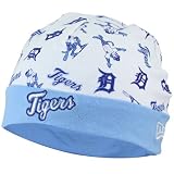 MLB Detroit Tigers Newborn White-Blue Reversible Knit Beanie