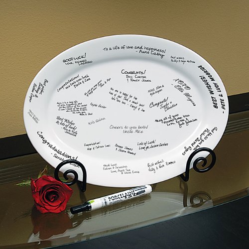 Personalized Signature Guest Book Platter & Easel