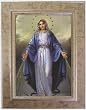 Lady Grace Mahogany Wood Framed Art Under Glass, 6" x 8" Frame, 4" x 6" Print - MADE IN ITALY