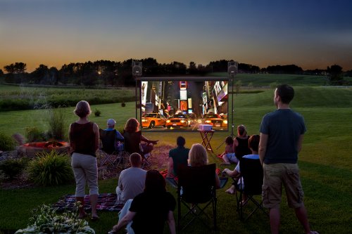 Backyard Theater Complete 8-foot Outdoor Movie System