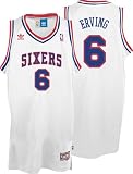 Julius Erving Jersey: adidas White Throwback Swingman #6 Philadelphia 76ers Jersey
