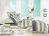 VLN012-3-Q Rustic Edge Queen Size 100% Cotton Duvet 3 Piece Set