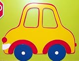 Yellow Family Car 3D Wood Wall Decor