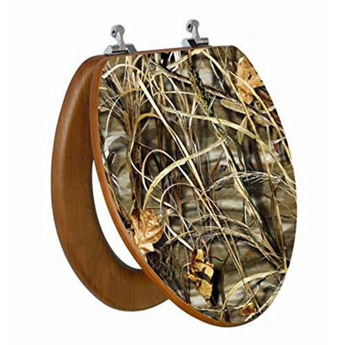 Topseat 6TSPE2157CP Realtree Camouflage (Max-4 Pattern) Elongated 3D Toilet Seat
