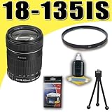 Canon EF-S 18-135mm f/3.5-5.6 IS UD Standard Zoom Lens for Canon Rebel X XS XSi XT XTi SLR Cameras DavisMAX UV Filter Bundle