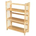 Stackable Folding Bookshelf - Natural