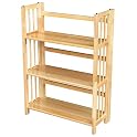 Stackable Folding Bookshelf - Natural