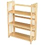Stackable Folding Bookshelf - Natural