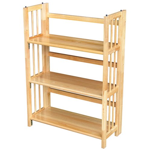 Stackable Folding Bookshelf- Natural