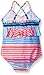 Osh Kosh Baby Girls' Foil Print Stripe One Piece Swimsuit
