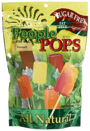 People Pops Pineapple Pops, 12-Pop Bags (Pack of 12)