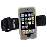 Tuneband, Grantwood Technology's Armband, Silicone Skin, and Screen Protector for iPod Touch 8GB/16GB/32GB/64GB (2nd and NEW 3rd Generation!), CLOUD/CLEAR
