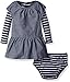 Nautica Chambray Dress with Stripe Top