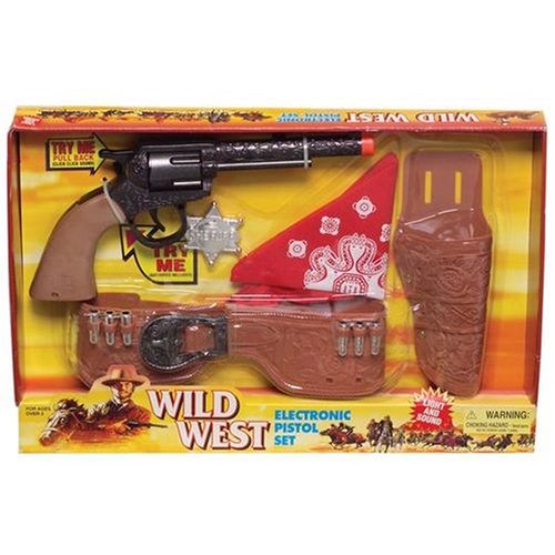 51truhrDtUL Wild West Electronic Pistol Set