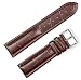 Breitling Style Matte Alligator Grain Watchband Brown 24mm Watch band - by deBeer Breitling Style Matte Alligator Grain Watchband Brown 24mm Watch band - by deBeer