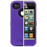  OtterBox-Defender-Case-w-Holster-Belt-Clip-Purple-on-Black-for-Apple-iPhone-4S