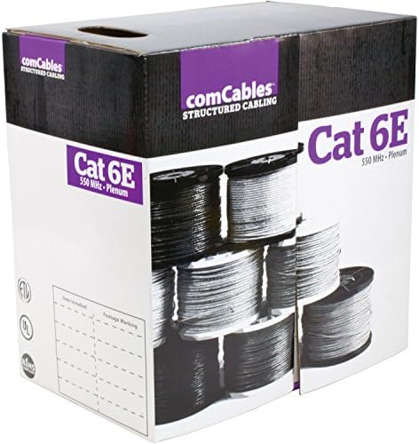 1 - Cat 6E 550Mhz 4pr Plenum blue
