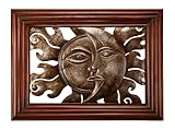 IMAGE OF Metal Sun and Moon Artistic Wall Hanging