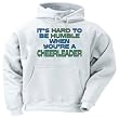It's Hard to be Humble When you're a CHEERLEADER Adult Hooded Sweatshirt (Hoodie / Hoody) Various Colors