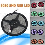 10m RGB Flash 5050 Waterproof SMD LED Strip Light Bulb + Ir Remote New