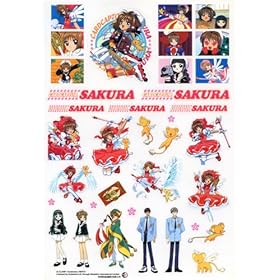  Cardcaptor Sakura Sticker Seal Sheet Cardcaptors by CLAMP