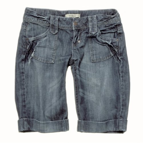Neighborhood Jeansshorts Frauen, blue denim