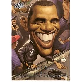 2008 Upper Deck Presidential Predictors #PP-4 Barack Obama - Democrat - Democratic Presidential Candidate Baseball Cards - MLB Baseball Trading Card in a Protective Screw Down Display Case!