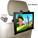 DBTech® Headrest iPad 2 Car Mount - Fits all Cars - Great for Backseat Entertainment. Includes iPad Car Charger