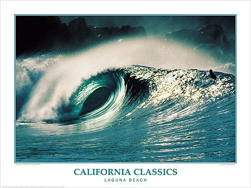 California Classics Laguna Beach Surfing Poster