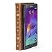 GMYLE Galaxy Note 4 Case, Book Case Vintage for Samsung Galaxy Note 4 IV N910 - Brown Classic Crazy Horse Pattern PU Leather Book style Stand Case Cover