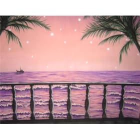 10'x20' Nightclub Sea Rail Muslin Hip Hop Background Backdrop
