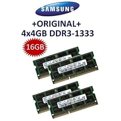 Samsung 16GB Dual Channel Kit 4x 4GB, 204 pin, DDR3-1333 SO-DIMM (1333Mhz, PC3-10600S, CL9)