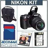 Nikon D40 Digital SLR Camera Kit Outfit, w/ 18-55mm f/3.5-5.6G ED II AF-S DX Lens - Refurbished by Nikon U.S.A. w/4 GB SD Memory Card, Spare EN-EL9 Lithium-Ion Battery, Lowepro Holster-Style Case, Nikon DVDs on Photography