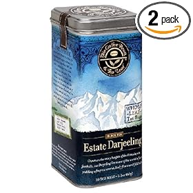 The Coffee Bean & Tea Leaf, Tea, Estate Darjeeling, 20-Count Tins (Pack of 2)