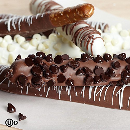 Shari's Berries - Hand Dipped Caramel Pretzel Rods - 12 Count - Gourmet Baked Good Gifts
