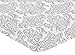 Sweet Jojo Designs Fitted Crib Sheet for Elizabeth Baby/Toddler Bedding - Damask Print