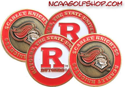 Rutgers Scarlet Knights Golf Ball Markers