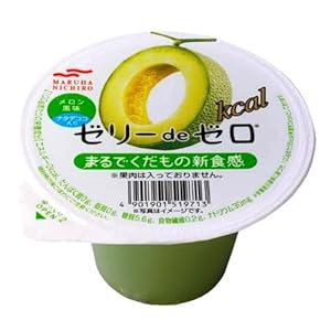 マルハニチロ ゼリーｄｅゼロ  メロン風味 180g×6個