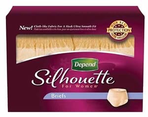 Depend Underwear Silhouette Maximum Absorbency for Women, Large/X-Large, 10 Count