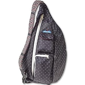 KAVU Rope Sling Bag, BW Dots, One Size
