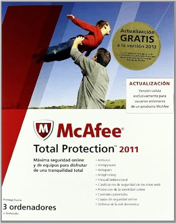 McAfee Total Protection 2011 para 3 usuarios actualización