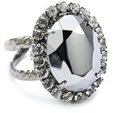 Sorrelli Midnight Moon Crystal Oval Cocktail A