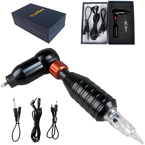 Pro RCA Connection Rotary Tattoo Machine Gun Cartridge Permanent Makeup (Black)