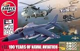 Airfix Military Air Power Royal Navy Fleet Air Arm 100th Anniversary of Naval Aviation  A50105 1:72 Scale 5 Model Gift Set with Paints, Glue and Brushes