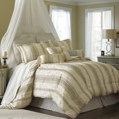 Blanket America Lola 7-Piece Full Comforter Set, Ivory