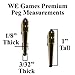 Swarovski® Austrian Crystal Cribbage Pegs in Assorted Colors
